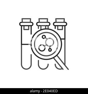Measuring hormone levels color line icon. Pictogram for web page, mobile app, promo. Editable stroke. Stock Vector