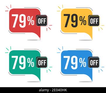 79 seventy nine percent vector circle chart, percentage diagram graph ...