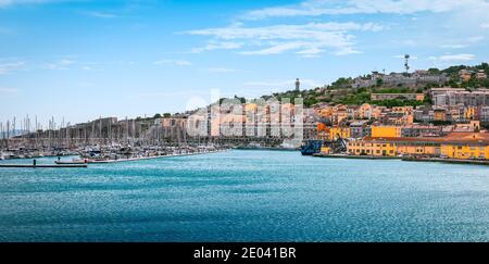 Harbour view of Sete, Southern France. Stock Photo