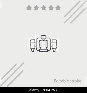 jetpack vector icon modern simple vector illustration Stock Vector