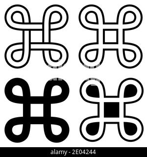 Flat Command Symbol button Line vector. User icon Command Symbol vector. Mobile application design Stock Vector