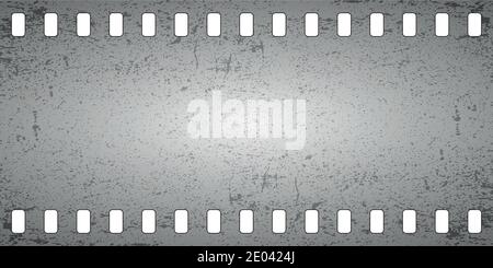 background banner advertising ads filmstrip photo film strip, vector template retro banner film strip photo filmstrip with Scuffs Stock Vector
