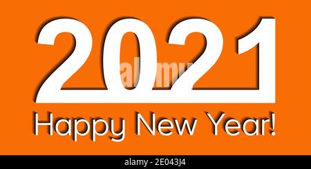 2021 creativity inspiration concept orange background, vector business solution SEO promotion, 2021 banner poster calendar Stock Vector