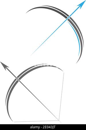 Archery logo icon vector ilustration template Stock Vector
