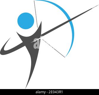 Archery logo icon vector ilustration template Stock Vector
