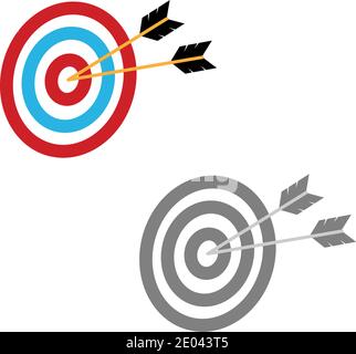 Archery logo icon vector ilustration template Stock Vector