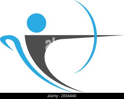 Archery logo icon vector ilustration template Stock Vector