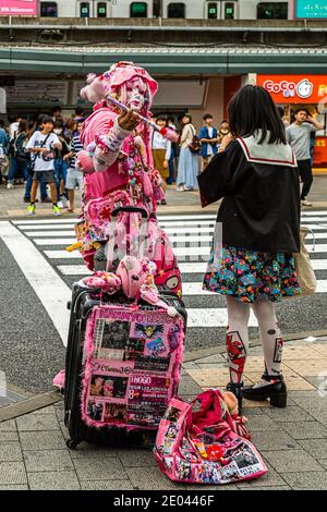 Cosplay Street scene in Tokyo