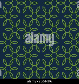 Seamless overlapping geometric flower ditsy vector pattern design. Artistic oriental floral motifs texture background for printing and textile Stock Vector
