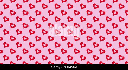 Seamless pattern for lovely Valentine's Day, love heart decoration, flat lay background and template design. High quality photo Stock Photo