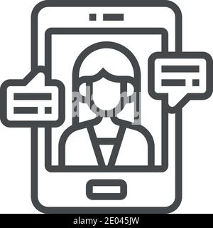digital assistant vector icon modern simple vector illustration Stock Vector
