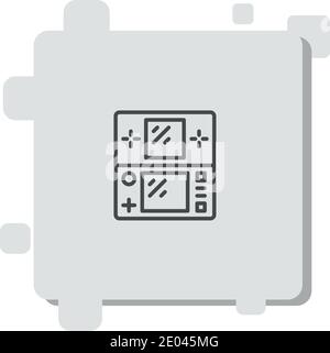 gameboy vector icon modern simple vector illustration Stock Vector