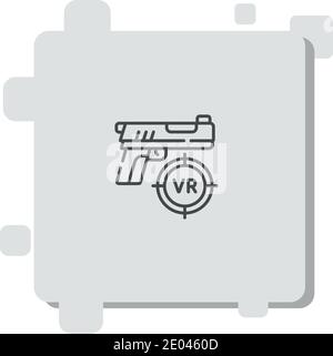 shooting game vector icon modern simple vector illustration Stock Vector