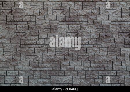 flat texture of artificial stone wall tiles Stock Photo