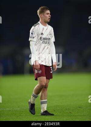 Brighton And Hove, UK. 29th Dec, 2020. Arsenal's Emile Smith Rowe during the Premier League match at the American Express Community Stadium, Brighton and Hove Picture by Daniel Hambury/Focus Images/Sipa USA 29/12/2020 Credit: Sipa USA/Alamy Live News Stock Photo