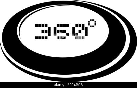 360 degress symbol Stock Vector