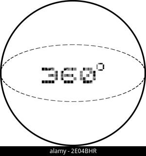 360 degress symbol Stock Vector