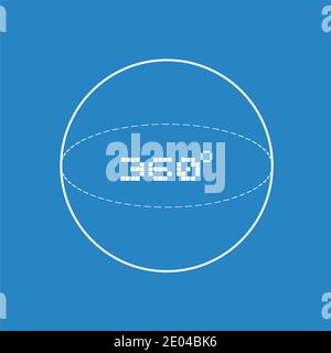 360 degress symbol Stock Vector