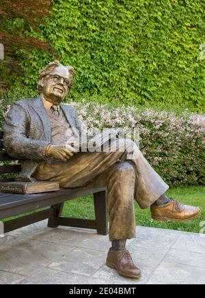 Northrop Frye Sculpture Statue, Toronto, Canada Stock Photo