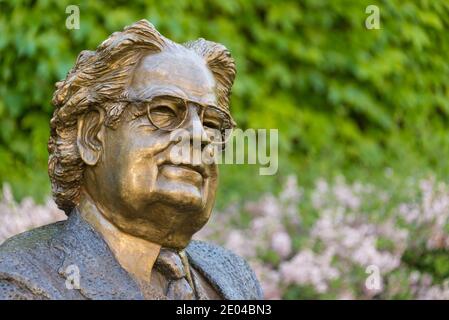 Northrop Frye Sculpture Statue, Toronto, Canada Stock Photo