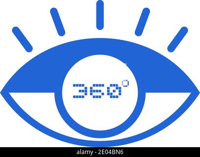 360 degress symbol Stock Vector