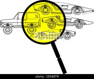 Tech investigation Stock Vector