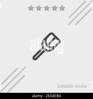 slotted turner outline vector icon modern simple vector illustration Stock Vector