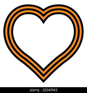 heart of St. George, guard ribbons, vector for may 9 victory day Stock Vector