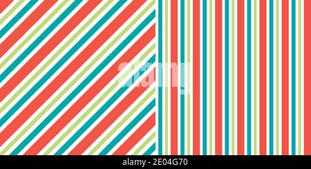 background pattern for Christmas gift wrapping gift, vector diagonal red and purple stripes on white, pattern for printing fabric, paper, wrapping Stock Vector