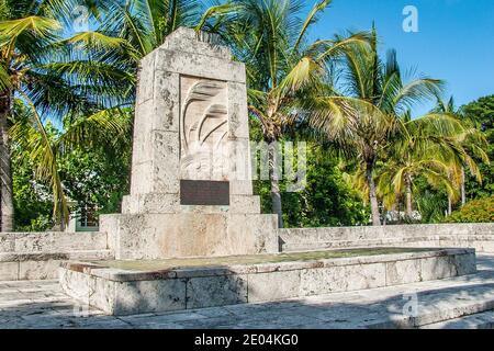 The Florida Keys Memorial to the victims of the Great Hurricane of 1935 in Islamorada in the Florida Keys. Stock Photo