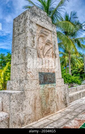 The Florida Keys Memorial to the victims of the Great Hurricane of 1935 in Islamorada in the Florida Keys. Stock Photo