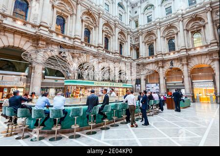 The Royal Exchange with Fortnum & Mason, London, England. Stock Photo