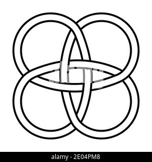 amulet Celtic knot vector Celtic knot intertwined lines symbol of longevity and health Stock Vector