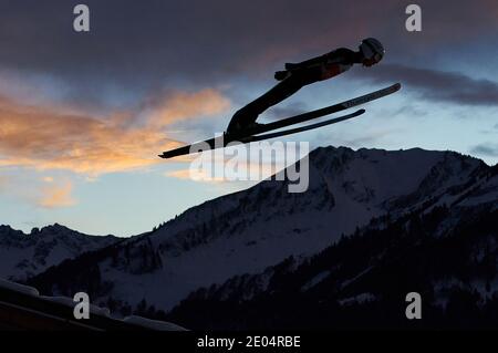 Bavaria, Germany, December 29, 2020. feature at the Four Hills Tournament Ski Jumping at Audi Arena, Schattenbergschanze in Oberstdorf, Bavaria, Germany, December 29, 2020.  © Peter Schatz / Alamy Live News Stock Photo