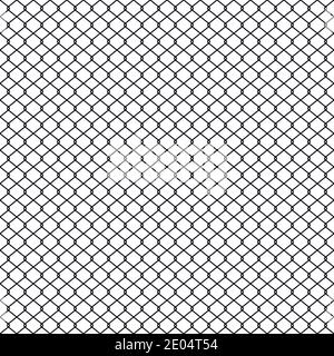 Chain link Fence, Braid wire fence texture, seamless pattern vector Stock Vector