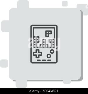 gameboy vector icon modern simple vector illustration Stock Vector