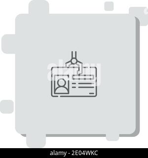 identity vector icon modern simple vector illustration Stock Vector