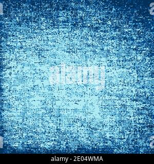 Blue denim fabric jeans, vector shabby denim fabric, jeans background pattern Stock Vector