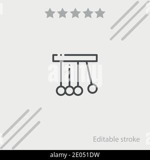pendulum vector icon modern simple vector illustration Stock Vector