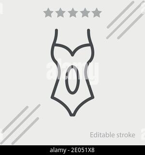 swimsuit vector icon modern simple vector illustration Stock Vector