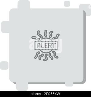 alert vector icon modern simple vector illustration Stock Vector
