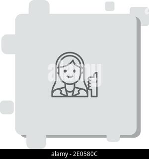 suggestion vector icon modern simple vector illustration Stock Vector