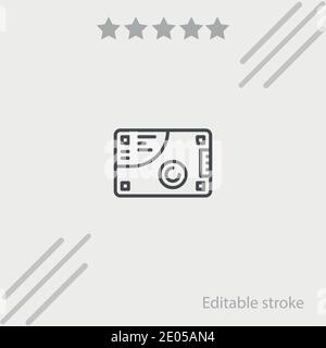 ssd vector icon modern simple vector illustration Stock Vector