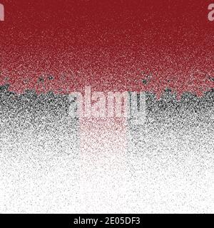 Black, red and white  noise abstract background with line Stock Vector