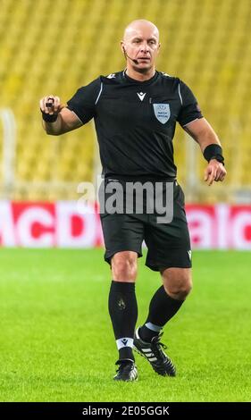 Istanbul, Turkey – November 15, 2020. Polish football referee Szymon Marciniak during UEFA Nations League match Turkey vs Russia (3-2) in Istanbul. Stock Photo