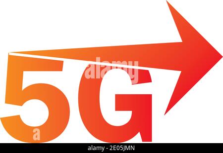 5g logo sign vector template Vector technology icon network sign 5G Stock Vector