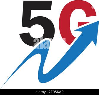 5g logo sign vector template Vector technology icon network sign 5G Stock Vector