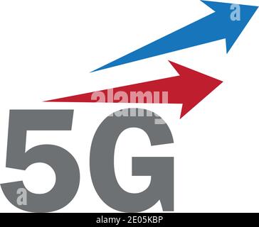 5g logo sign vector template Vector technology icon network sign 5G Stock Vector