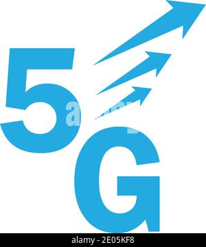 5g logo sign vector template Vector technology icon network sign 5G Stock Vector
