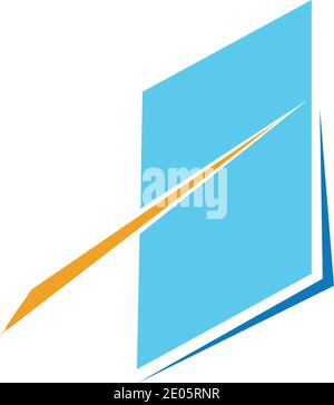 book logo and bookstore icon vector design template Book Logo Template vector Illustration design Stock Vector